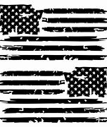 Image result for Black and White American Flag Decal