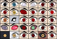 Image result for All Naruto Characters Eyes
