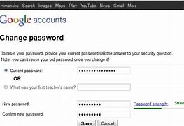 Image result for Gmail Account Password Change