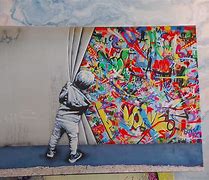 Image result for Canvas Banksy Graffiti