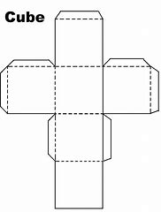 Image result for Cube Outline Printable