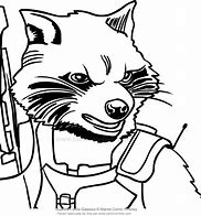 Image result for Guardians of the Galaxy Rocket Raccoon Coloring Page