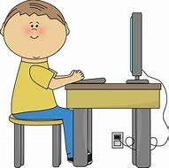 Image result for Working at Computer Clip Art
