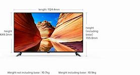 Image result for 50 Inch TV Size in Cm