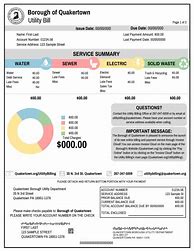 Image result for Fake Utility Bill for Proof of Address