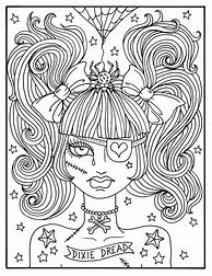 Image result for Freaky Adult Coloring Pages
