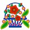 Image result for Fill the Basket with Flowers Cartoon