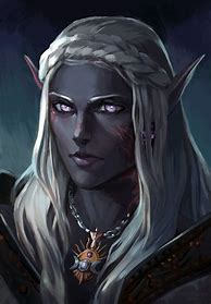 Image result for Drow Dark Elf Female Portrait