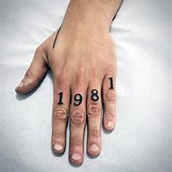 Image result for Small Number Tattoos
