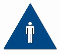Image result for Men Restroom Sign Triangle