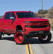 Image result for Lifted Silverado 2019 Red