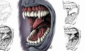 Image result for Demon Mouth Drawing Reference