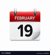 Image result for February 19 Calendar