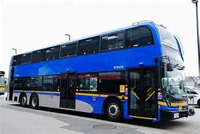 Image result for Blue Double-Decker Bus
