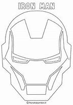Image result for Iron Man Face Mask Black and White Drawing