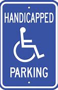 Image result for Handicap Sign for Car