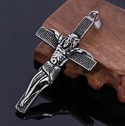 Image result for Jesus Cross Necklace Black