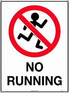 Image result for Don't Run Symbol