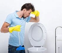 Image result for Backed Up Toilet