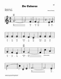 Image result for De Colores English Lyrics and Chords