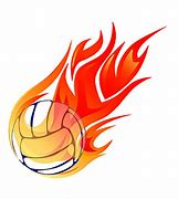 Image result for Flaming Volleyball Clip Art Free