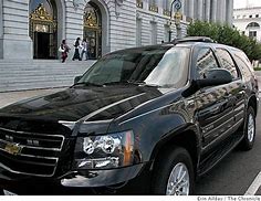 Image result for Gavin Newsom Chevy Tahoe