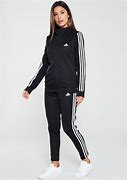 Image result for Black and White Adidas Tracksuit