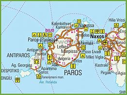 Image result for Paros Greece Map