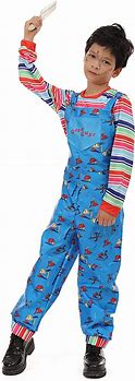 Image result for Chucky Overalls and Striped Shirt