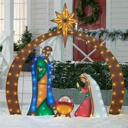 Image result for Outdoor Light-Up Nativity