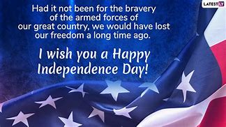 Image result for Patriotic 4th of July Message