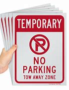 Image result for Temporary Parking Signs