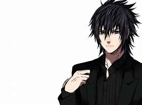 Image result for Cool Anime Boy with Black Hair