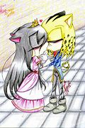 Image result for Anime Prince and Princess Kissing