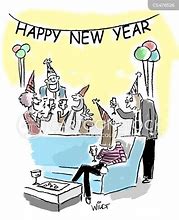 Image result for Funny New Year Celebration Cartoon