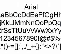 Image result for Arial Font Example