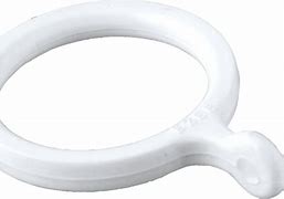 Image result for White Plastic Curtain Rings