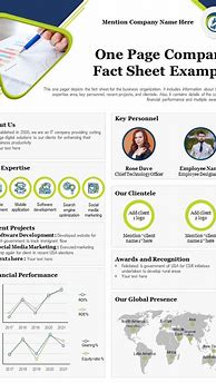 Image result for Business Fact Sheet Template