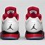 Image result for Jordan 5 Fire Red