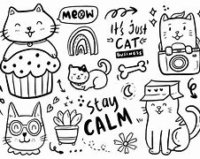 Image result for Cat Doodle Art