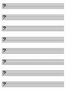 Image result for Blank Bass Clef Staff