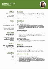 Image result for Digital Content Creator Resume Template Fill In