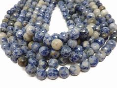 Image result for Blue and White Beads 8Mm
