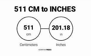 Image result for What Is 511 in Cm