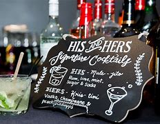 Image result for Bride and Groom Signature Drinks