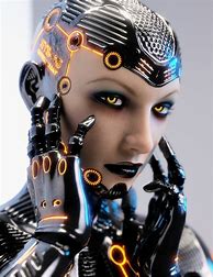 Image result for Human Android Robot Art