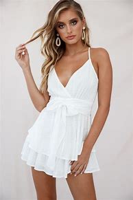 Image result for White Romper Dress with Pink Shoes