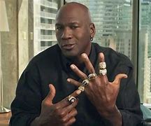 Image result for Micheal Jordan with His Rings