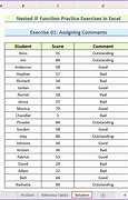 Image result for IF Function Excel Exercises