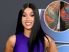 Image result for Cardi B Face Tattoo
